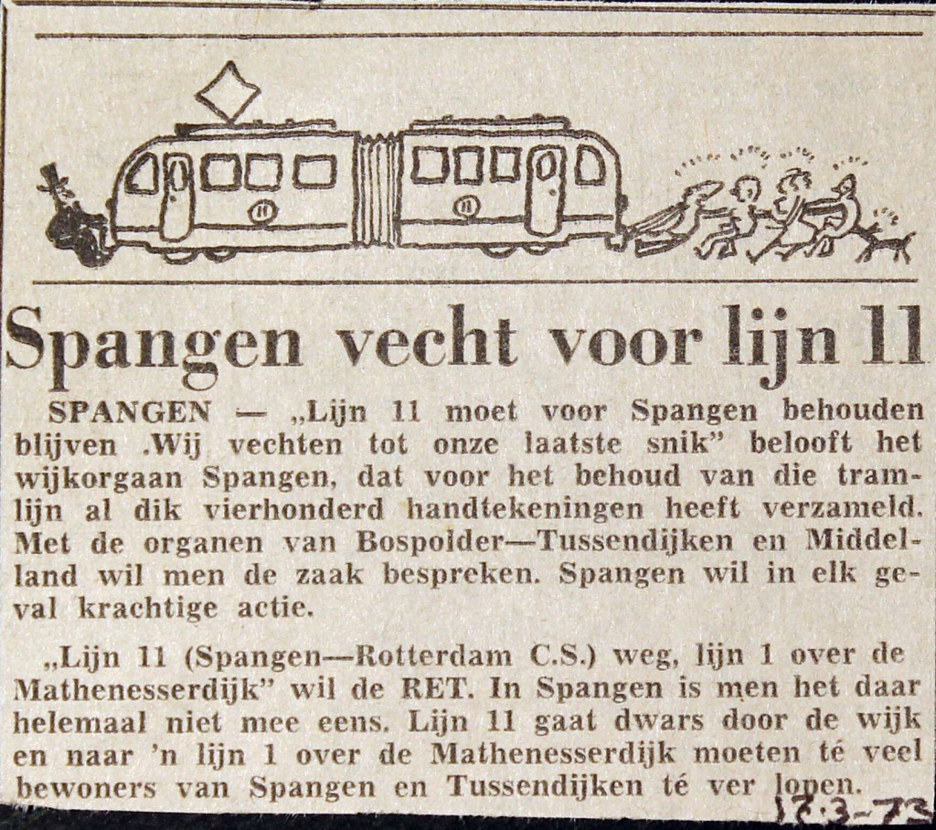 19730317 Spangen vecht voor lijn 11.