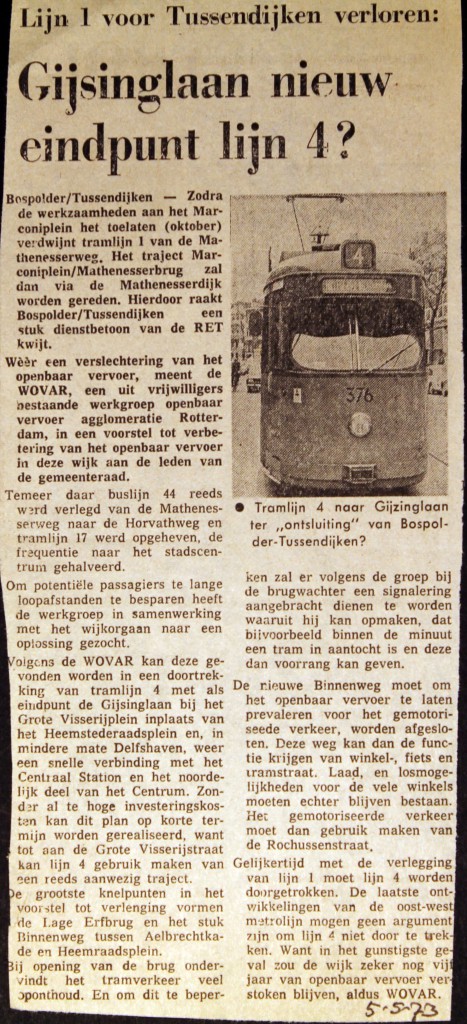 19730505 Nieuw eindpunt lijn 4.