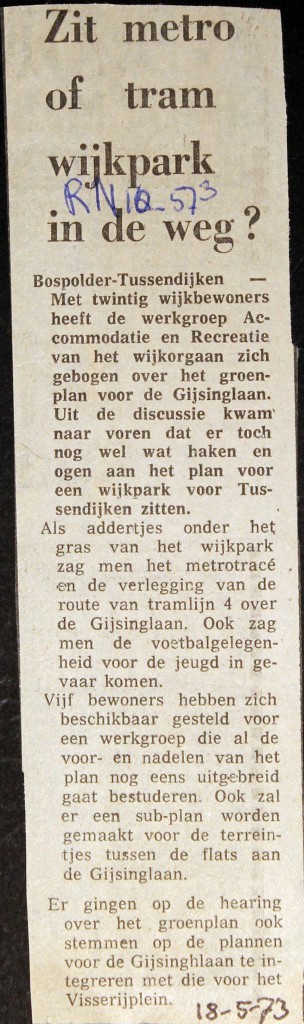 19730518 Wijkpark in de weg. (RN)