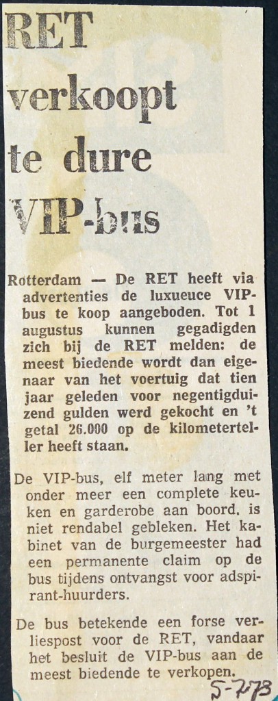 19730705 RET verkoopt VIP bus.
