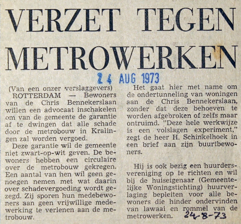 19730824 Verzet tegen metrowerken.