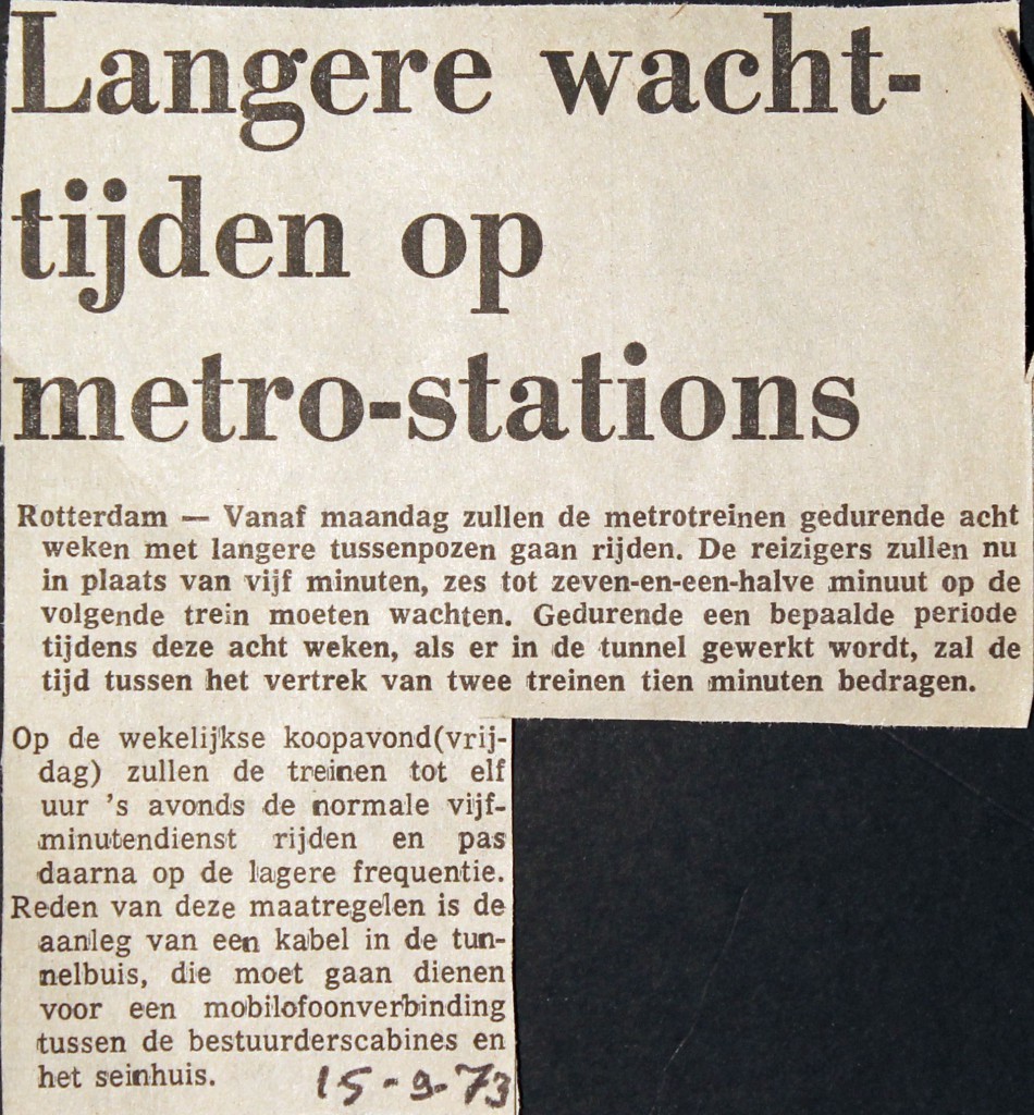 19730915 Langere wachttijden.