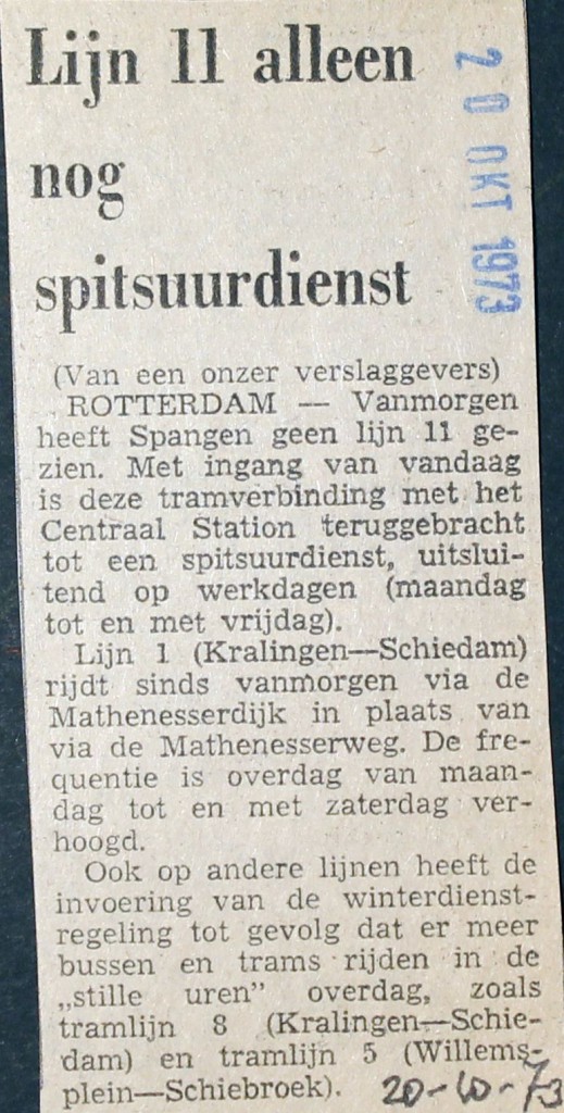 19731020 Lijn 11 spitsuur.