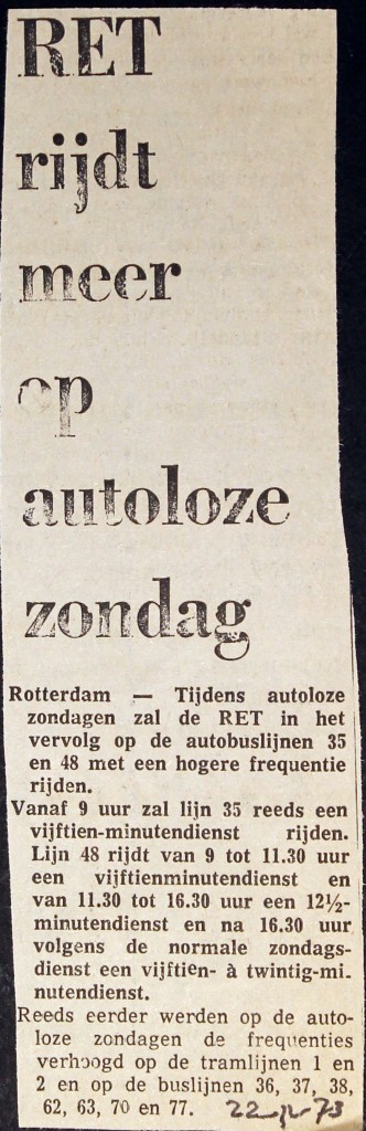 19731122 Rijden op autoloze zondag.