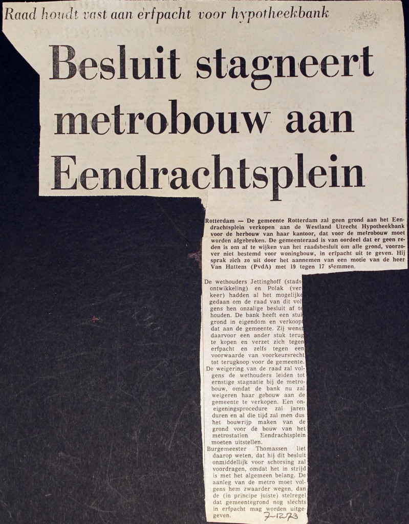 19731207 Besluit stagneert.