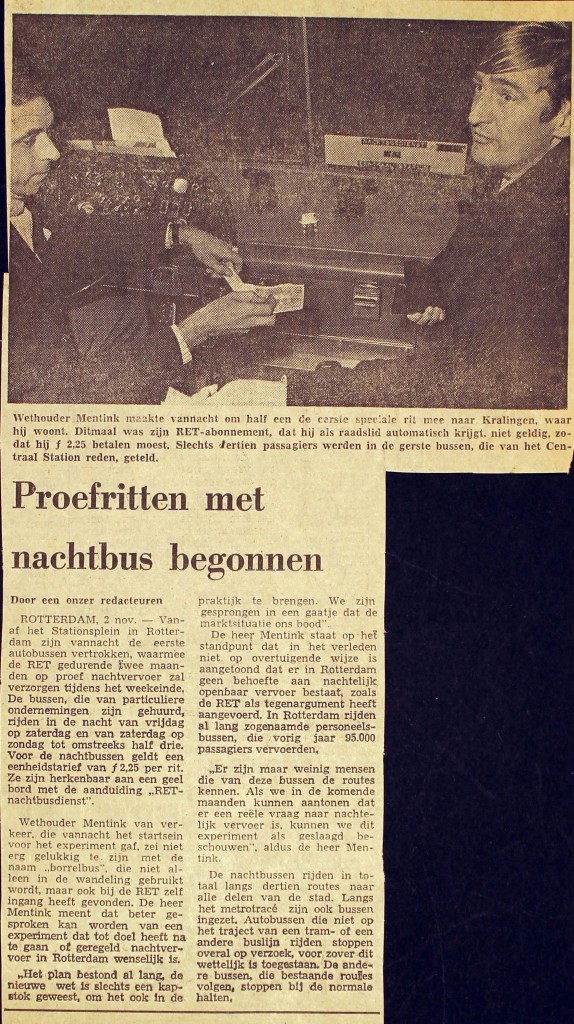 19741102 Proefritten nachtbus. (NRC)