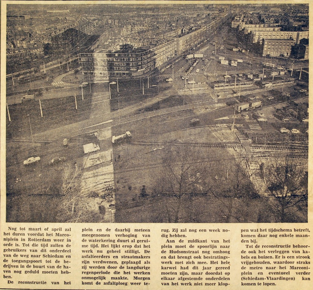 19741127 Marconiplein hersteld. (NRC)