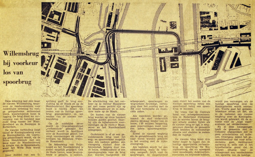 19750212 Willemsbrug los van spoorbrug. (NRC)