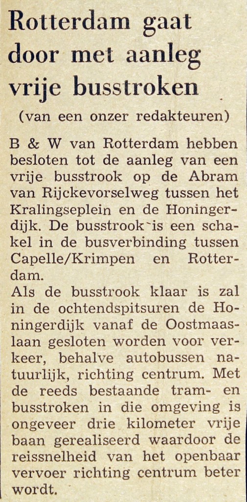 19750826 Aanleg vrije busstrook. (Versnelling)