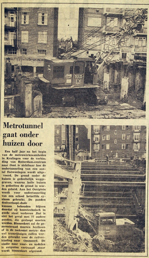 19751001 Metro onder huizen. (NRC)