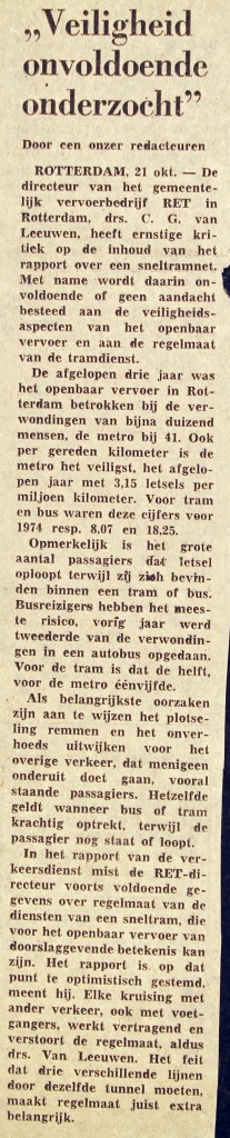 19751021 Veiligheid onvoldoende. (NRC)