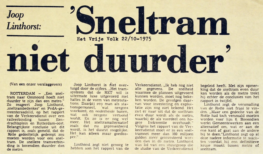 19751022 Sneltram niet duurder. (HVV)