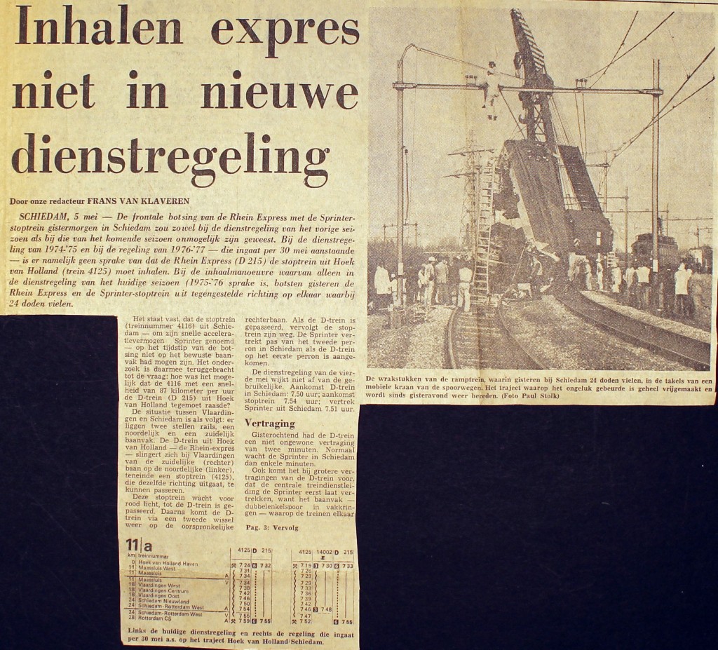 19760505 Inhalen niet in dienstregeling. (NRC)