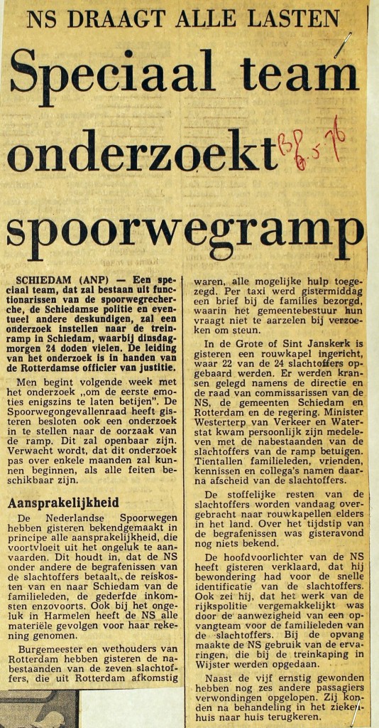 19760506 Speciaal team onderzoekt. (BD)