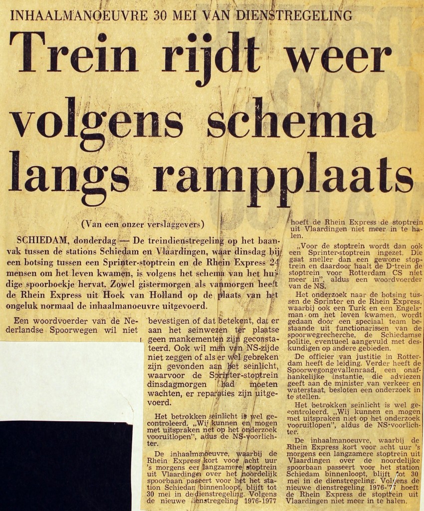 19760506 Trein rijdt weer. (P)