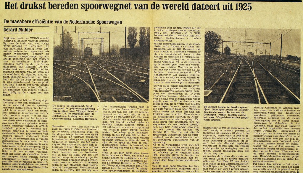 19760515 Drukste spoorwegnet. (VN)