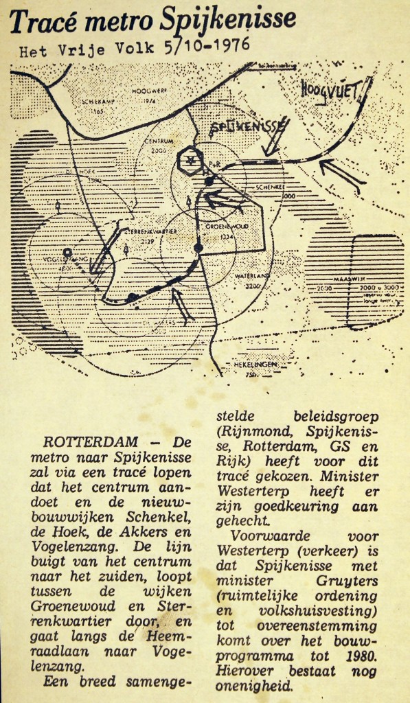 19761005 Metro Spijkenisse. (HVV)