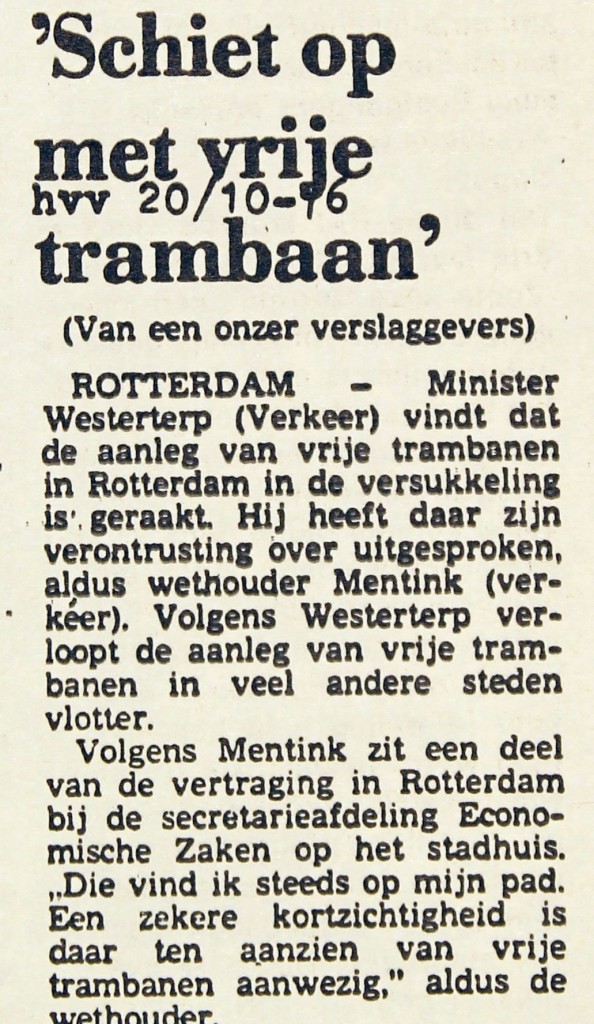 19761020 Vrije trambaan. (HVV)