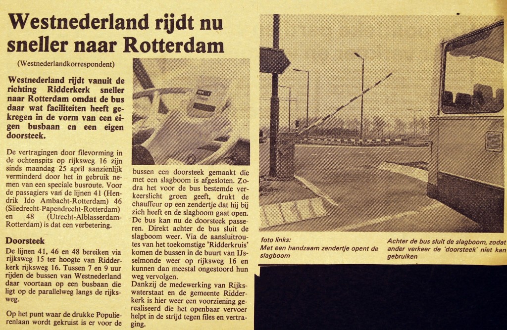 19770517 Sneller naar Rotterdam. (Versnelling)