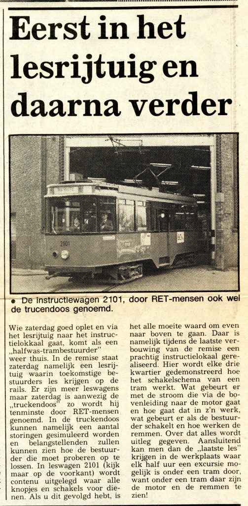 19831018 Eerst het lesrijtuig -Koerier