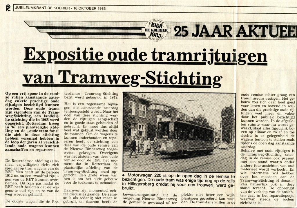 19831018 Expo oude trams TS -Koerier