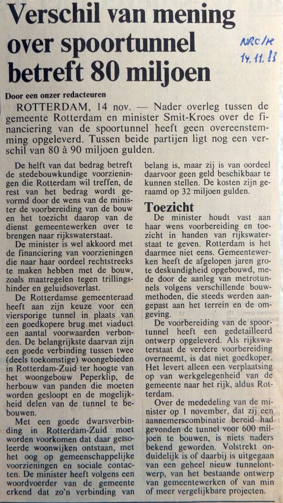 19831114-verschil-van-mening-over-spoortunnel-nrc