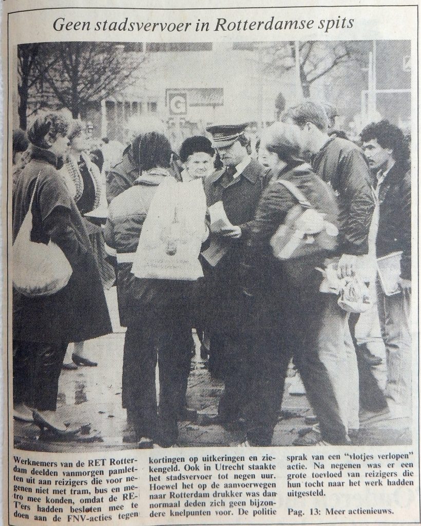 19841122-geen-stadsvervoer-in-rotterdamse-spits-nrc